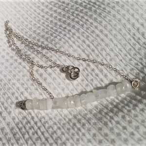 White beaded necklace